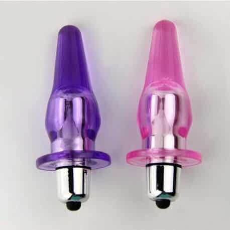 Crystal Anal Vibrating Butt Plug With Suction Cup AESAD-014